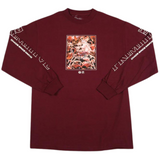 Camiseta Primitive Skateboard Chaos Since Long Sleeve Vinho