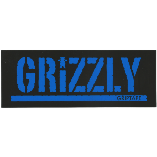 Adesivo Grizzly Griptape Script Blue