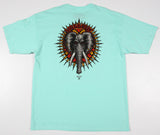 Camiseta Powell Peralta Valley Elephant Preto / Verde Água