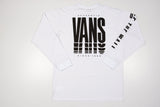 CAMISETA VANS REFLECT LS BRANCA/ PRETA